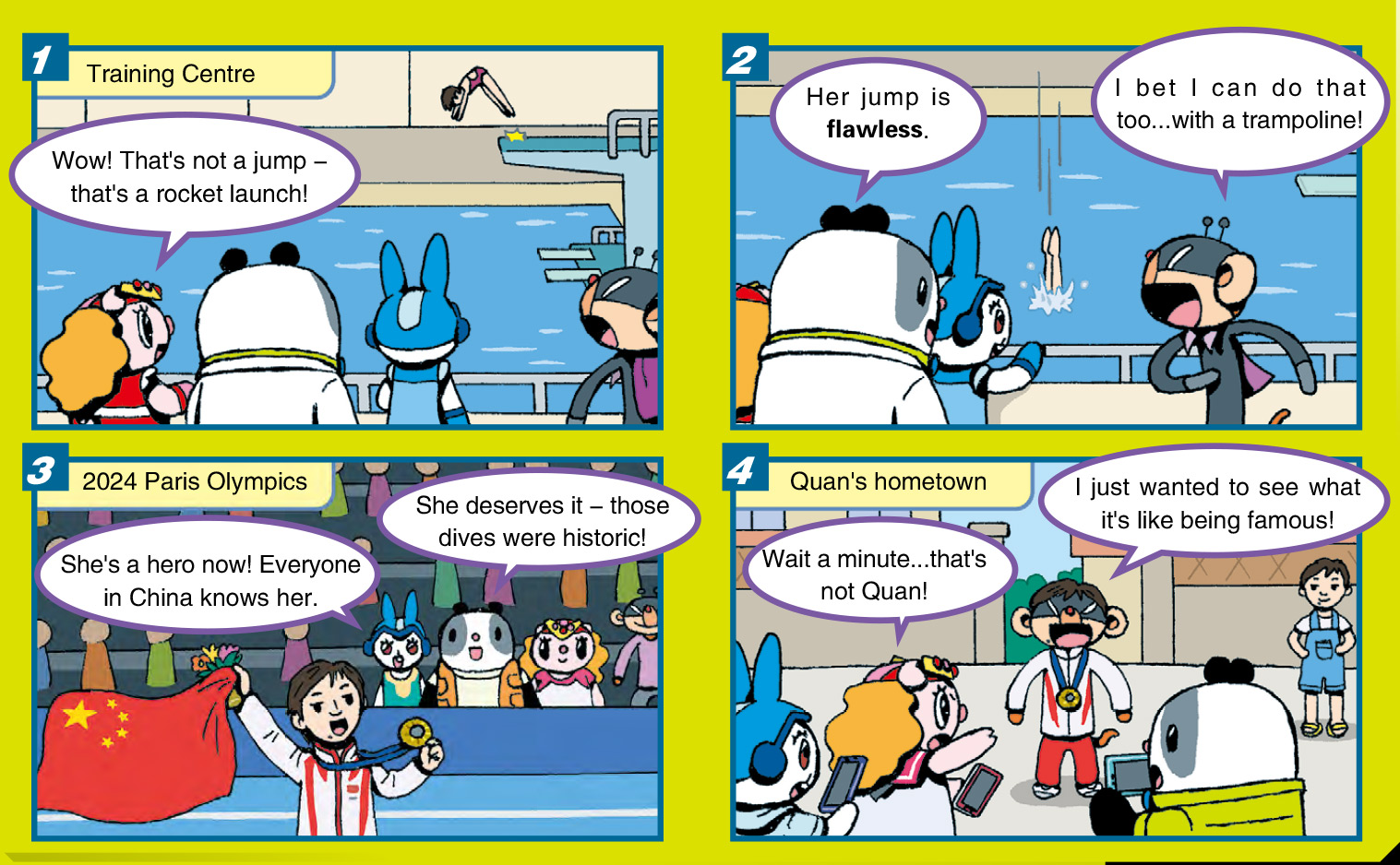 Comic : Quan Hongchan, the diving star