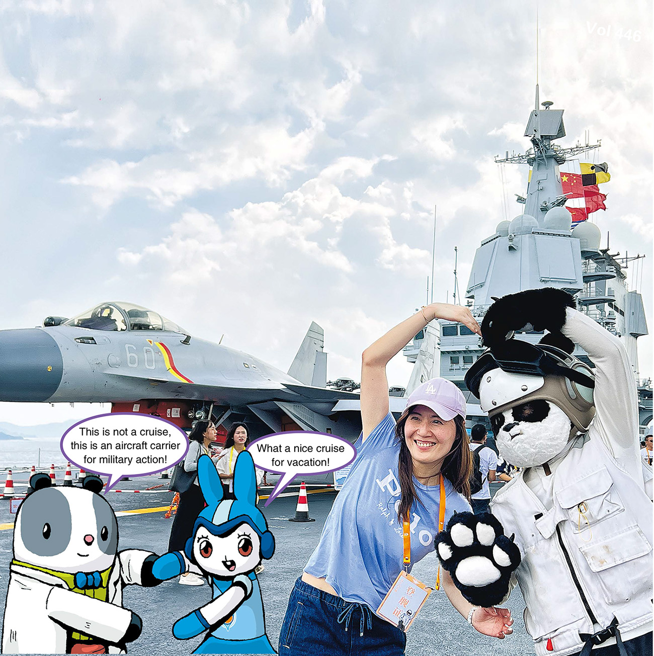Talk of the townGShandong aircraft carrier in Hong Kong
